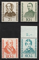 1955 German Federal Republic, Germany (Mi. 222 - 225, Full Set, CV $50)