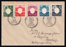 1943 (26 Oct) General Goverment, Germany, Cover from Krakow to Hamburg franked with Mi. 105 - 109 (Full Set, CV $220)