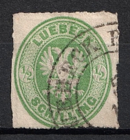 1863 1/2s Lubek, German States, Germany (Mi. 8 A, Used, CV $120)