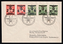 1941 (20 Apr) General Goverment, Germany, Cover from Krakow to Weimar franked with Mi. 17 - 21 (CV $65)