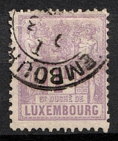 1882 1F Luxemburg (Mi. 55, Used, CV$40)