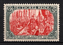 1905-12 5m German Empire, Germany (Mi. 97 A I b, Signed, CV $160, MNH)