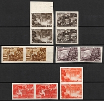 1947 The Reconstruction, Soviet Union, USSR, Russia, Pairs (Imperforate, MNH)