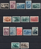 1942 The Great Fatherland's War, Soviet Union, USSR, Russia (Full Set, Zv. 740 - 755, CV $110)