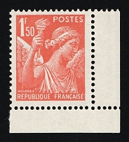 1941 1.5fr French Resistance Forgery, Anti-German Propaganda, British Propaganda Forgery (Mi. 38 A, Corner Margins, Signed, CV $120, MNH)