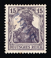 1919 15pf Liepaja (Libau), Latvia, German Occupation, Germany (Mi. 3 B a, Signed, CV $480)