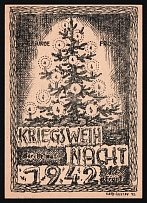 1942 'Wartime Night', Propaganda Postcard, Third Reich Nazi Germany