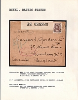 1917 Commercial Cover postmarked Revel, to London, England. REVEL Censorship: red 2 line oval (47 x 24 mm) reading, top to bottom