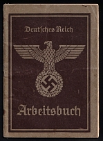 1942 (25 Jul) Third Reich, Germany, Employment Record Book