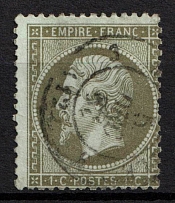 1862 1C France (Mi. 18, Used, CV$55)