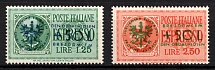 1944 Ljubljana, German Occupation, Germany (Mi. 31 - 32, Full Set, CV $330, MNH)