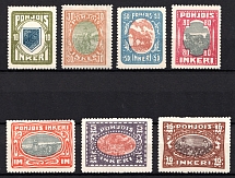 1920 Ingermanland, Russia, Civil War (Russika 8 ND - 14 ND, Reprints, Full Set, CV $40)