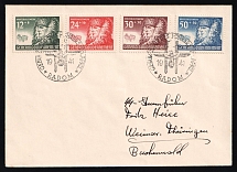 1941 (20 Apr) General Goverment, Germany, Cover from Radom to Weimar franked with Mi. 59 - 62 (Full Set, CV $160)