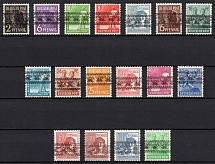 1948 British and American Zones of Occupation, Germany (Mi. 36 I - 51 I, Full Set, CV $170, MNH)