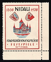 1938 'City Foundation Festival 14-21 Aug', Propaganda Label Stamp, Third Reich Nazi Germany