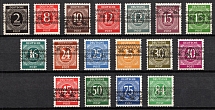 1948 British and American Zones of Occupation, Germany (Mi. 52 I - 68 I, Full Set, Signed, CV $600, MNH)