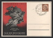 1938 'Stamp Day 1938', Propaganda Postal stationery, Third Reich Nazi Germany