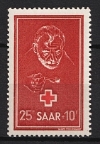 1950 25Fr Saar, Germany (Mi. 292, Full Set, CV $40)