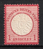 1872 1gr German Empire, Large Breast Plate, Germany (Mi. 19, CV $130)