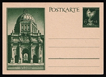 1933-1945 'Entrance to the Palace Museum in Berlin', Propaganda Postal stationery, Third Reich Nazi Germany