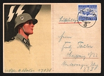 1942 'Soldier of the German Army', Propaganda Postcard, Third Reich Nazi Germany