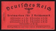 1940-41 Complete Booklet with stamps of Third Reich, Germany, Excellent Condition (Mi. MH 39.4, CV $260)