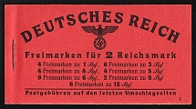 1941 Complete Booklet with stamps of Third Reich, Germany (Mi. MH 49.2, CV $290)