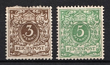 1889-1900 German Empire, Germany (Mi. 45 e, 46 a, CV $270)