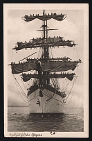 1943 'Warship', Propaganda Postcard, Third Reich Nazi Germany