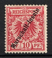 1899 10pf Marshall, German Colonies, Germany (Mi. 3, CV $80)