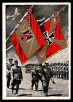 1939 'Homecoming of the German Legion', Propaganda Postcard, Third Reich Nazi Germany