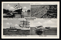 1939 'Greetings From Ostseebad Travemünde', Propaganda Postcard, Third Reich Nazi Germany