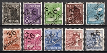 1948 District 36 Brandenburg, Main Post Office, Soviet Russian Zone of Occupation, Germany (Mi. 166 - 167, 169, 171, 173 - 174, 177 - 178, 179 - 180, CV $40)