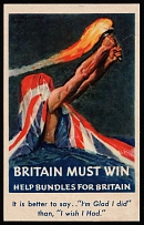 'Britain Must Win', Help Bundless for Britain, WWII, New York, United States, Propaganda Mini Poster