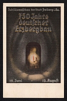 1938 'Jubilee Show of the City of Freiberg. 750 Years of German Etsberg Mining', Propaganda Postcard, Third Reich Nazi Germany