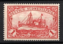 1901 1m South West Africa, German Colonies, Kaiser’s Yacht, Germany (Mi. 20, CV $180)