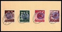 1945 FREDERSDORF Local Issue 3pf - 15pf on piece, Germany (Canceled)