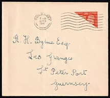 1940 (18 Feb) Guernsey, German Occupation, Germany, Cover from and to Guernsey franked with 2P (Mi. II, CV $70)