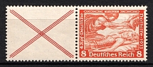 1933 Third Reich, Germany, Wagner, Se-tenant, Zusammendrucke, Pair (Mi. W 51, CV $100, MNH)