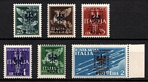 1944 Ljubljana, German Occupation, Germany (Mi. 39 - 44, Full Set, CV $250)