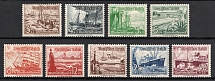 1937 Third Reich, Germany (Mi. 651 - 659 y, Full Set, CV $130, MNH)