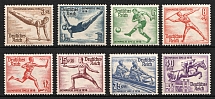 1936 Third Reich, Germany (Mi. 609 - 616, Full Set, CV $30)