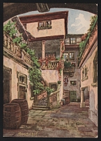 1929 'Oldest wine tavern in Wuerzburg “Zum Stachel' Germany Propaganda Postcard