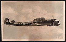 Third Reich, Germany, Airplane 'Dornier DO - 215', Air Force, Military Propaganda Postcard (Mint)