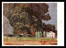 1941 'After a Stuka attack', Propaganda Postcard, Third Reich Nazi Germany