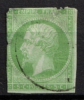 1860 5C France (Mi. 11 A, Used, CV $140)