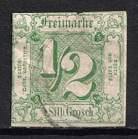 1859 1/2sgr Thurn and Taxis, German States, Germany (Mi. 14, Used, CV $80)