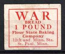 United states, Minnesota, 'War Bread', Flour State Baking Company, St. Paul, United States, Food Stamp