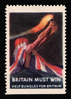 'Britain Must Win', Help Bundless for Britain, WWII, New York, United States, Propaganda