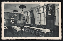 1939 'Sternecker-Brau, Munich 'Veteran's Hall' (Leiberzimmer)', Propaganda Postcard, Third Reich Nazi Germany